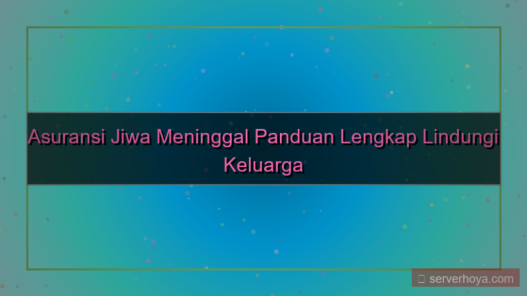 konten Asuransi jiwa meninggal