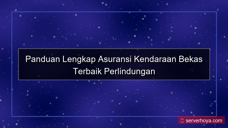 desain Asuransi kendaraan bekas