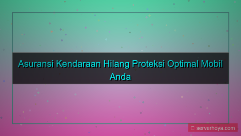 Asuransi kendaraan hilang