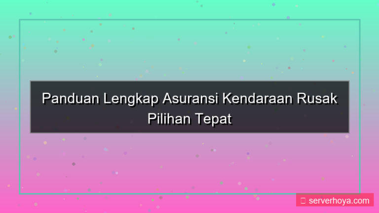 gambar Asuransi kendaraan rusak