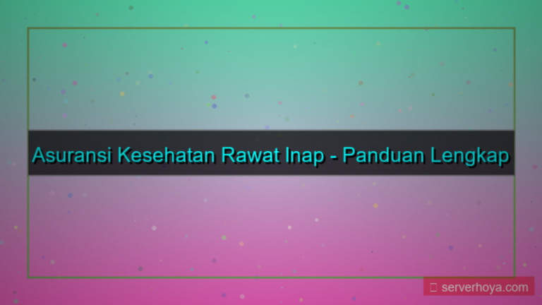 visual Asuransi kesehatan rawat inap