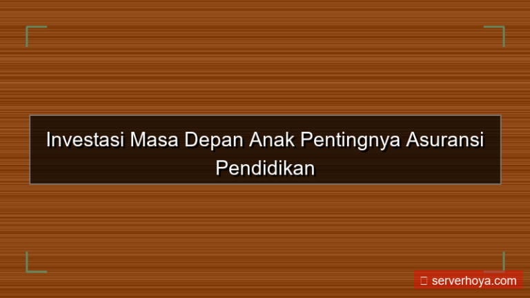 Asuransi pendidikan dasar