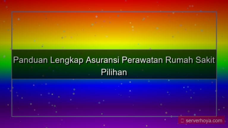 ilustrasi Asuransi perawatan rumah sakit