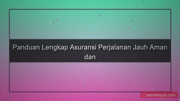 Asuransi perjalanan jauh