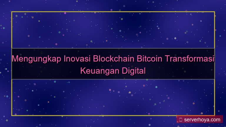 ilustrasi Bitcoin blockchain innovation