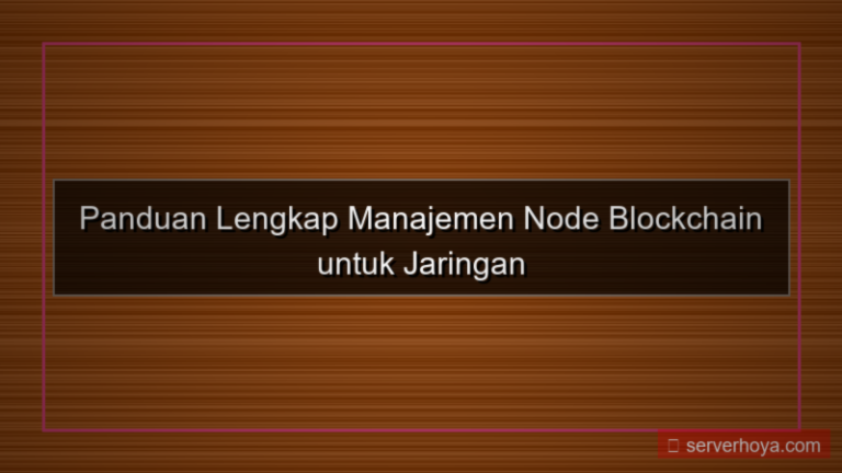 desain Blockchain node management