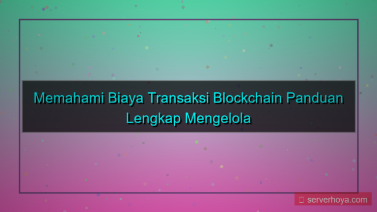ilustrasi Blockchain transaction costs