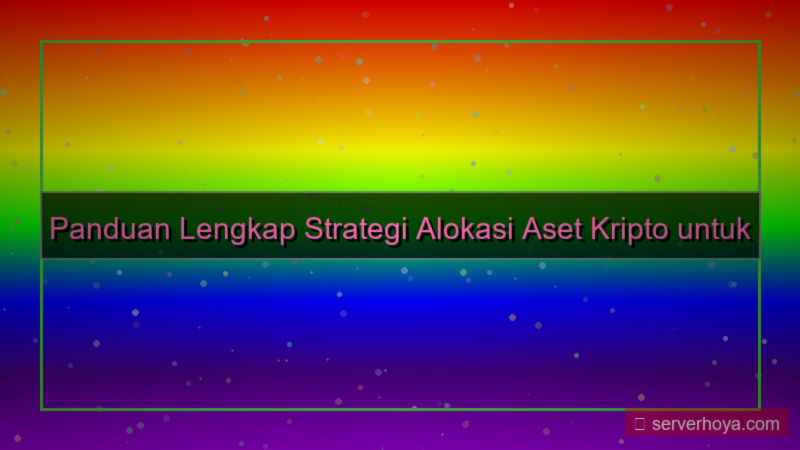 Crypto asset allocation
