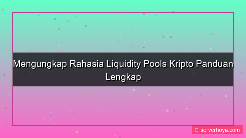 ilustrasi Crypto market liquidity pools