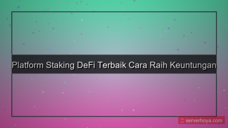 DeFi staking platforms