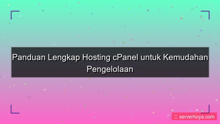 Hosting berbasis cPanel