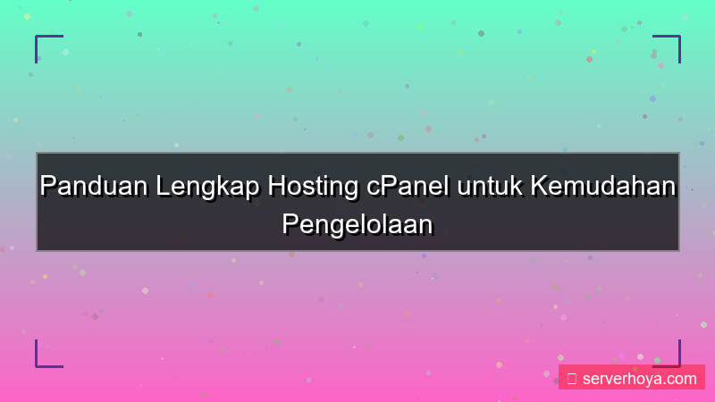 Hosting berbasis cPanel