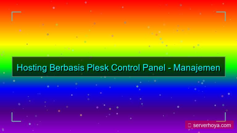 desain Hosting berbasis Plesk control