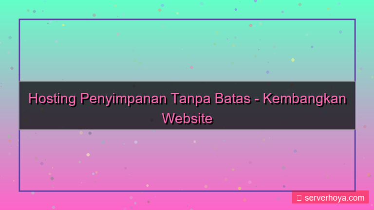 visual Hosting dengan penyimpanan tanpa batas