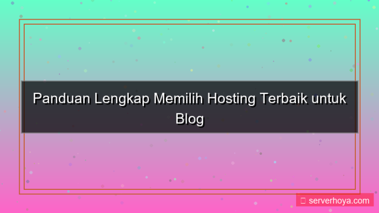 Hosting untuk blog personal