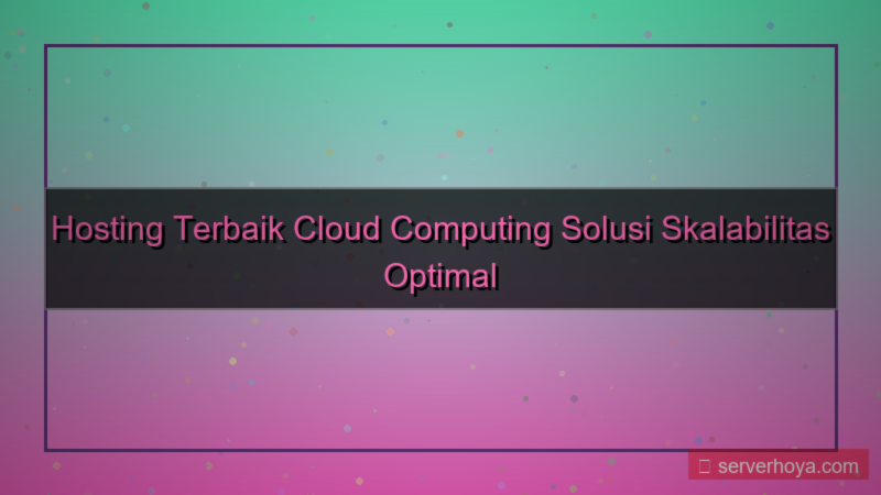 Hosting untuk cloud computing