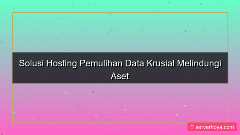 tampilan Hosting untuk data recovery