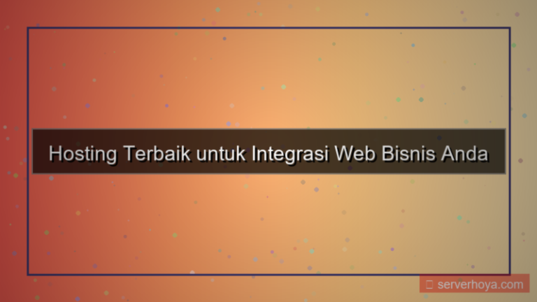 Hosting untuk integrasi web