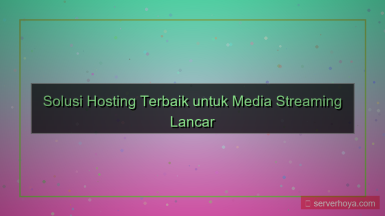ilustrasi Hosting untuk media streaming