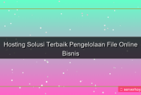 tampilan Hosting untuk pengelolaan file