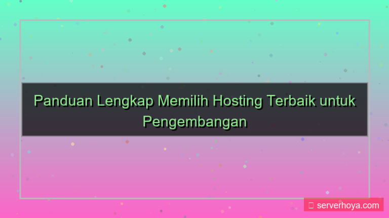 ilustrasi Hosting untuk pengembangan website