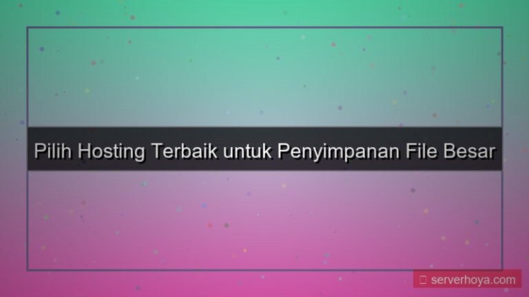 visual Hosting untuk penyimpanan file besar