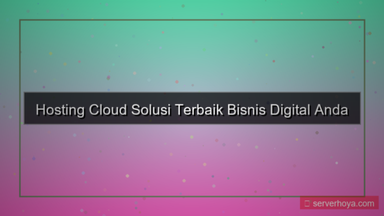 konten Hosting untuk solusi cloud