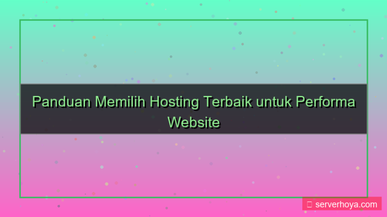 Hosting untuk website dinamis