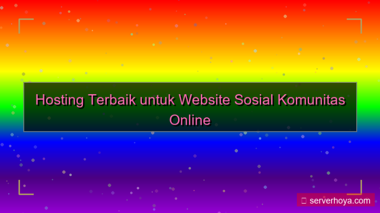 ilustrasi Hosting untuk website sosial