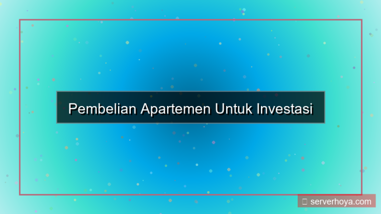 desain Pembelian apartemen untuk investasi
