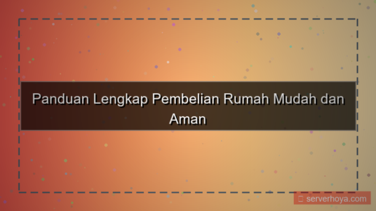 Pembelian rumah melalui agen