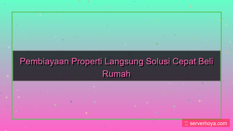 gambar Pembiayaan properti langsung