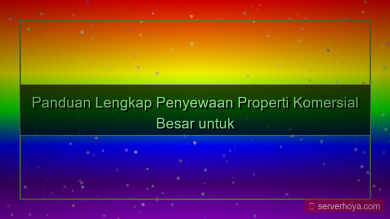 visual Penyewaan properti komersial besar