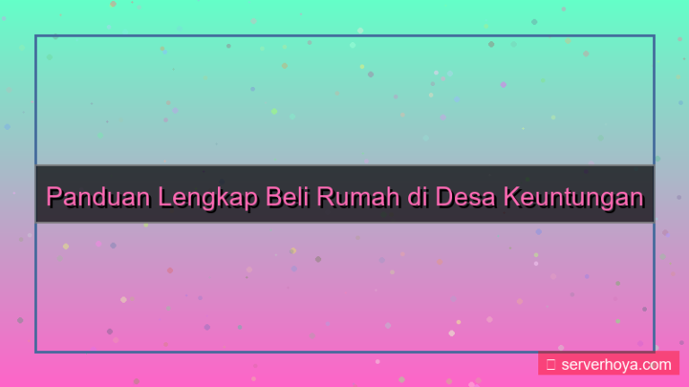 gambar Properti rumah di desa