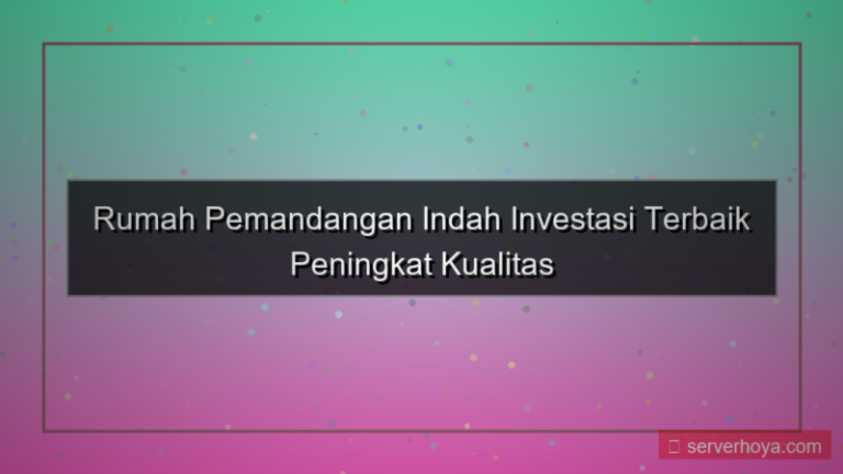 konten Rumah dengan pemandangan