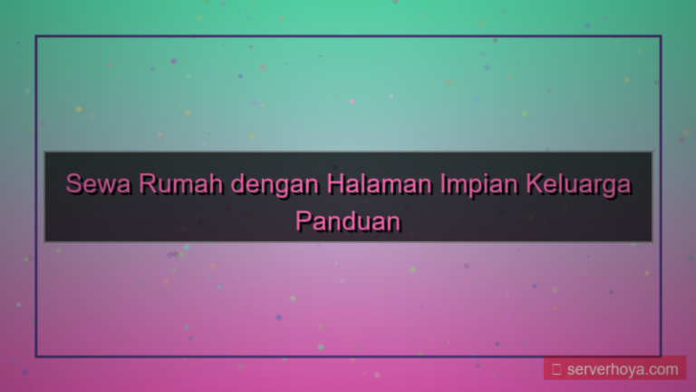 tampilan Sewa rumah dengan halaman