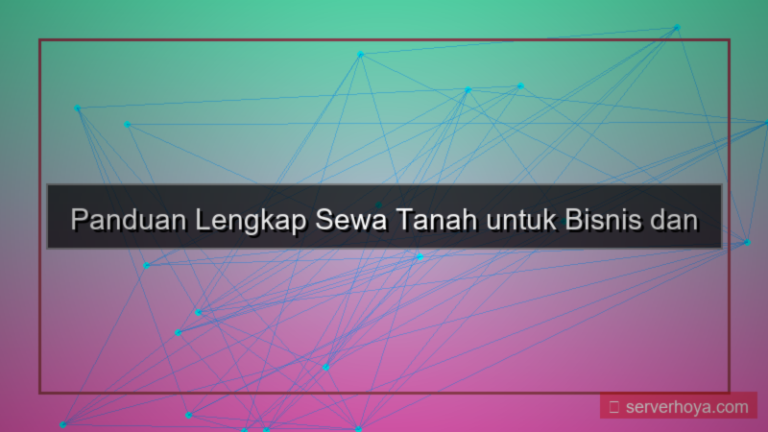 desain Sewa tanah untuk bisnis