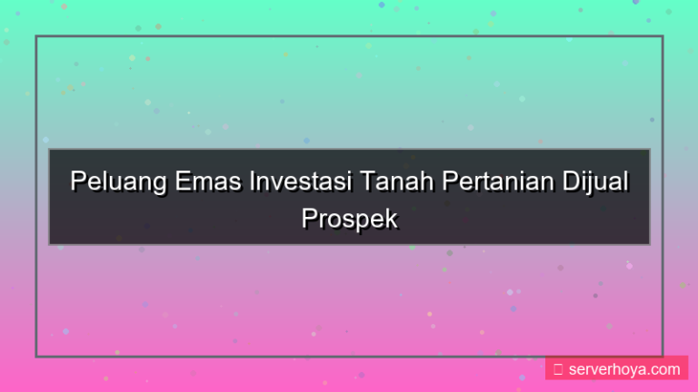desain Tanah pertanian untuk dijual