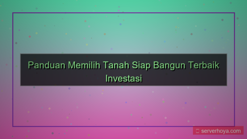 desain Tanah untuk dibangun