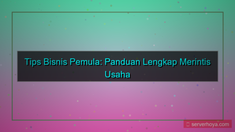 konten Tips bisnis pemula