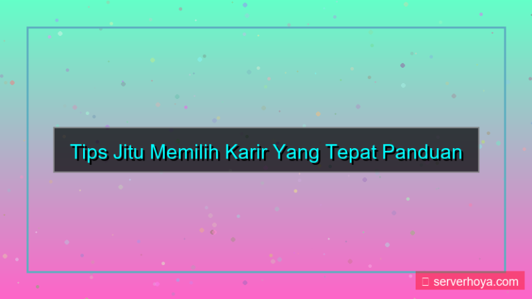 konten Tips memilih karir yang tepat