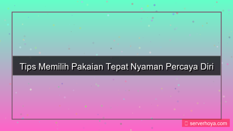 ilustrasi Tips memilih pakaian tepat