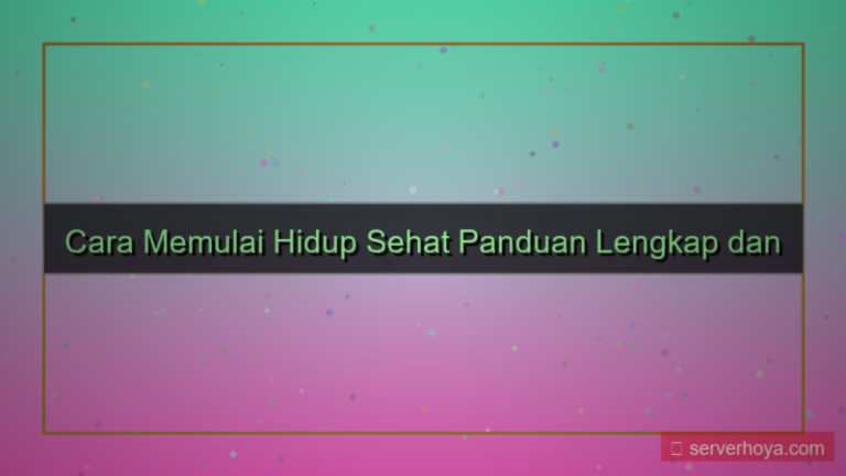 gambar Tips memulai hidup sehat