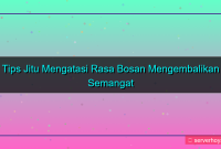 gambar Tips mengatasi rasa bosan