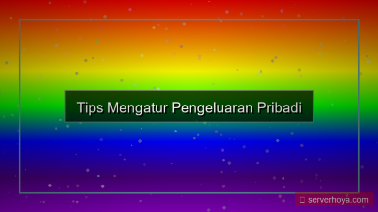 desain Tips mengatur pengeluaran pribadi