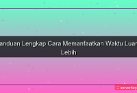 tampilan Tips menggunakan waktu luang