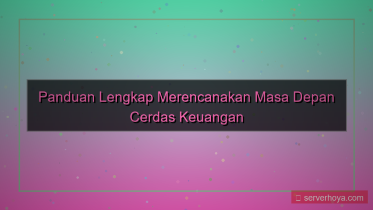 konten Tips merencanakan masa depan