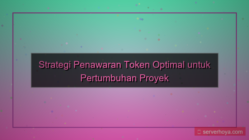 gambar Token offering strategies