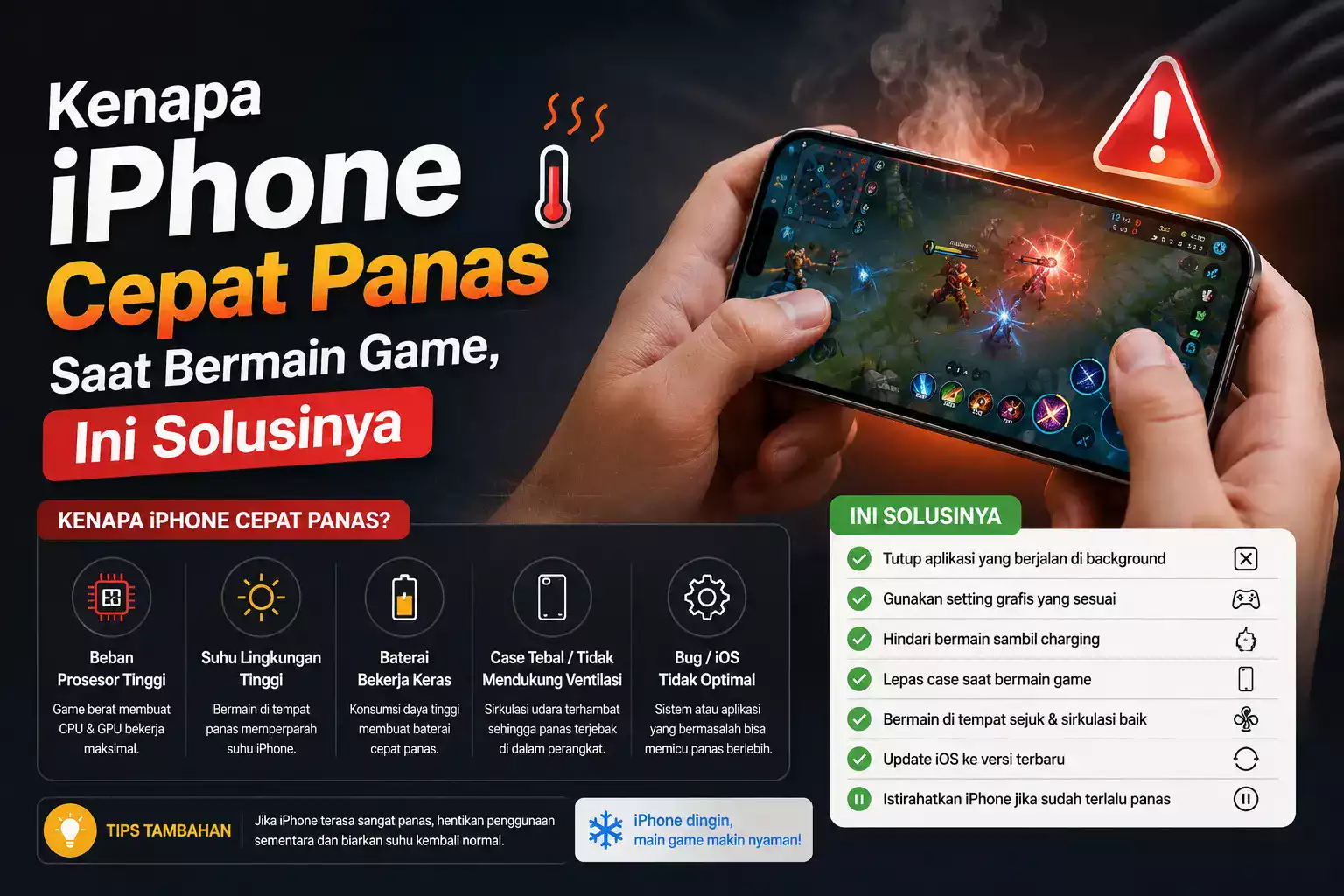 Kenapa iPhone Cepat Panas Saat Bermain Game, Ini Solusinya
