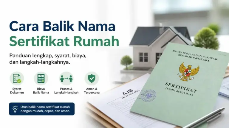 Cara Balik Nama Sertifikat Rumah Panduan Lengkap Biaya dan Prosedur